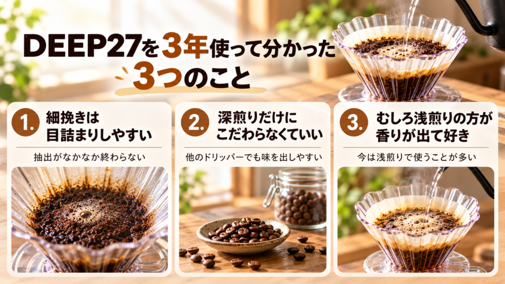 DEEP27を3年使って分かった3つのポイントをまとめた図解